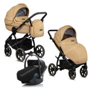 Tutis Uno 3 plus Leather 3-1 167 Caramel bērnu rati trīs vienā (eko-āda)